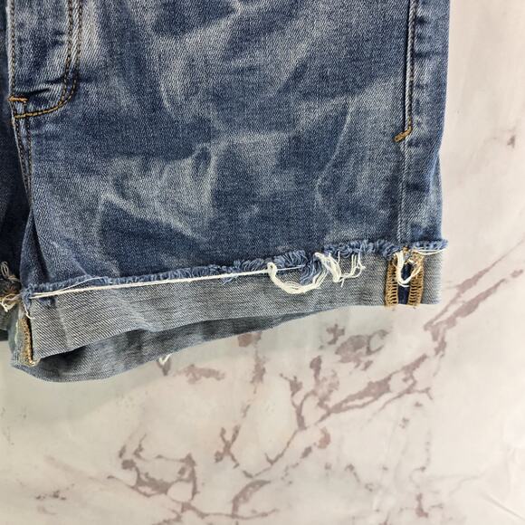 Anthropologie Shorts Womens 28 High Rise Denim Jean Pilcro Cuffed Tie Dye - Picture 5 of 14